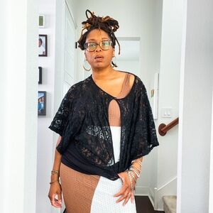 Elegant Black Lace Blouse